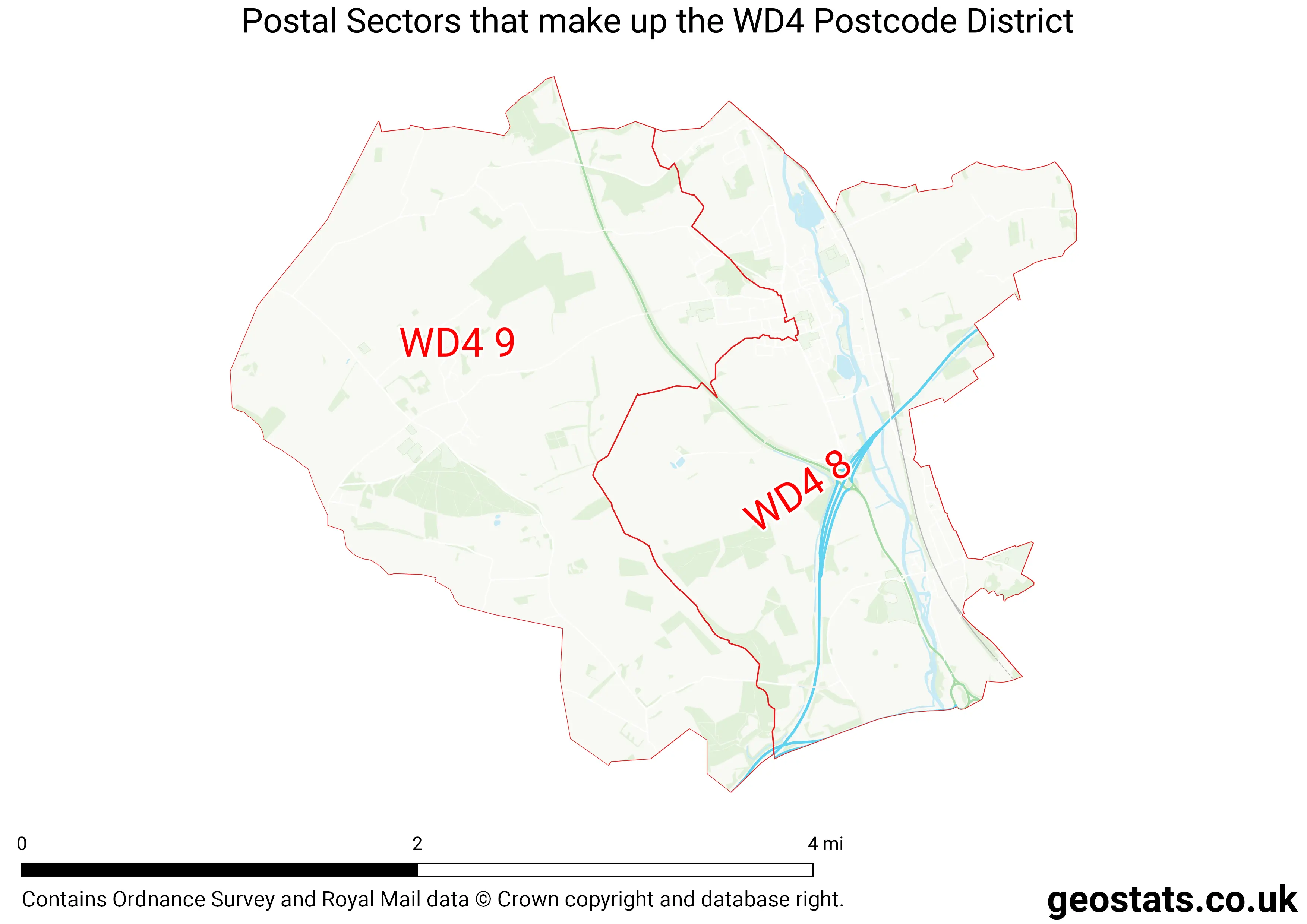 Map of the WD4  District