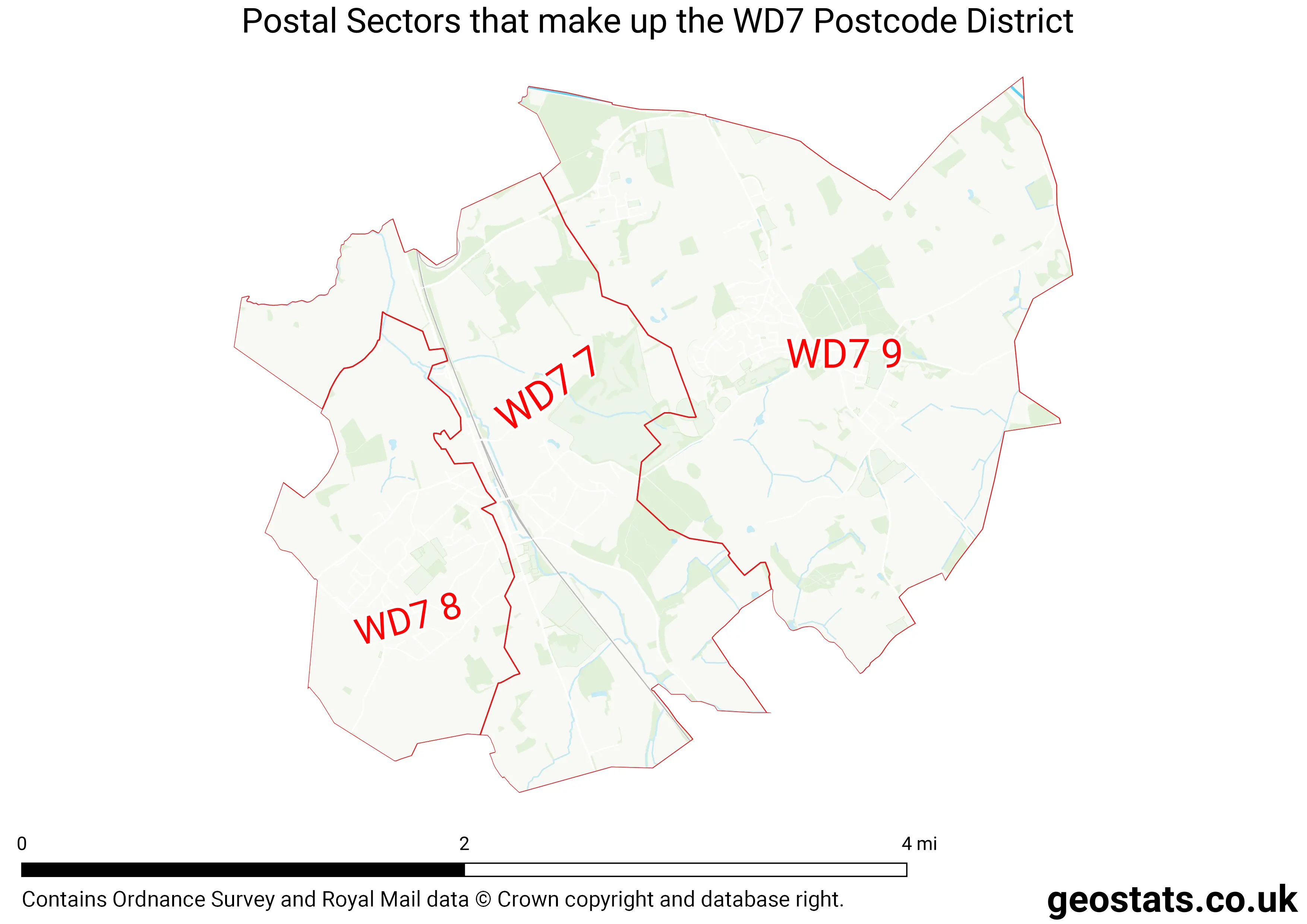 Map of the WD7  District