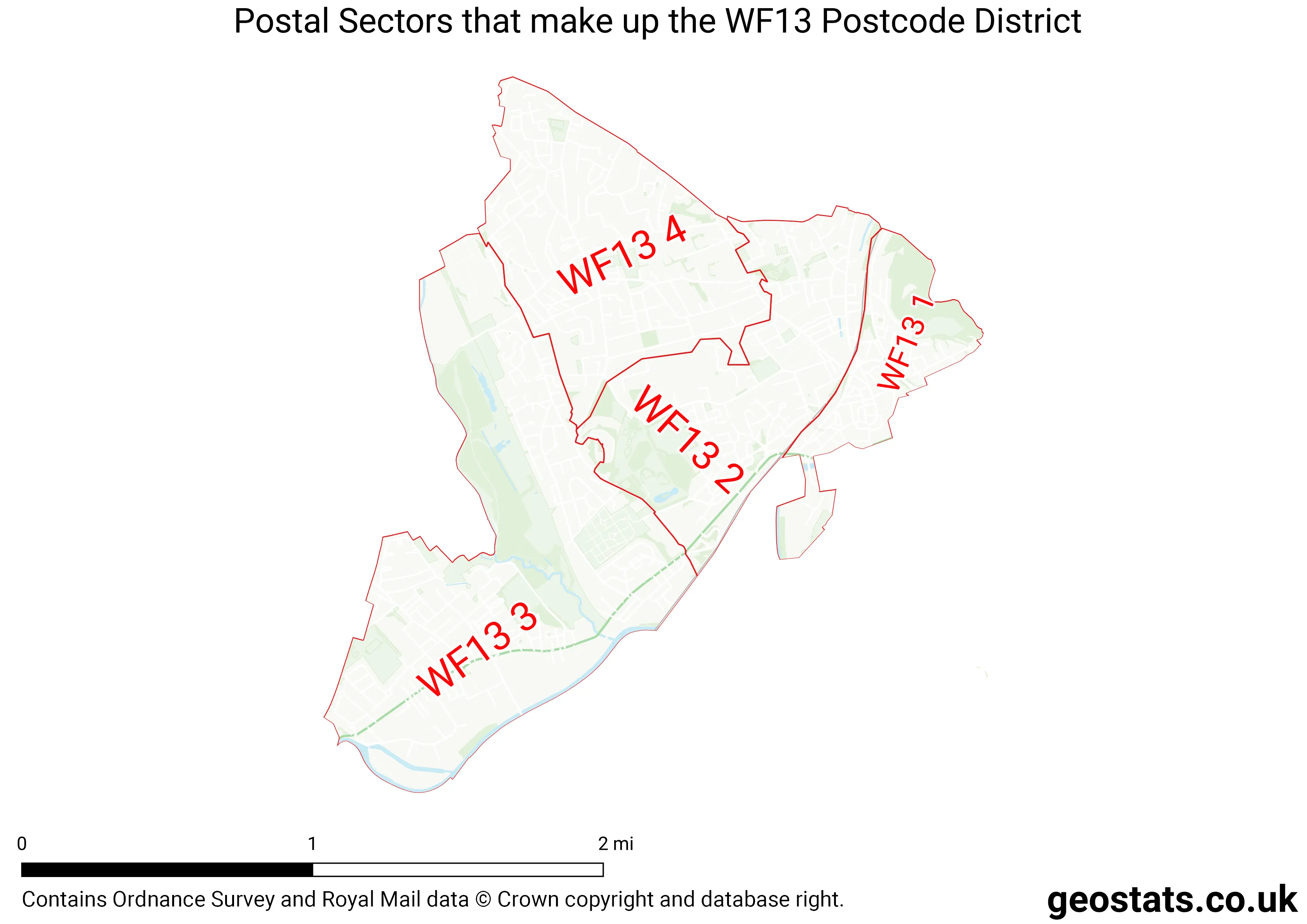 Map of the WF13  District