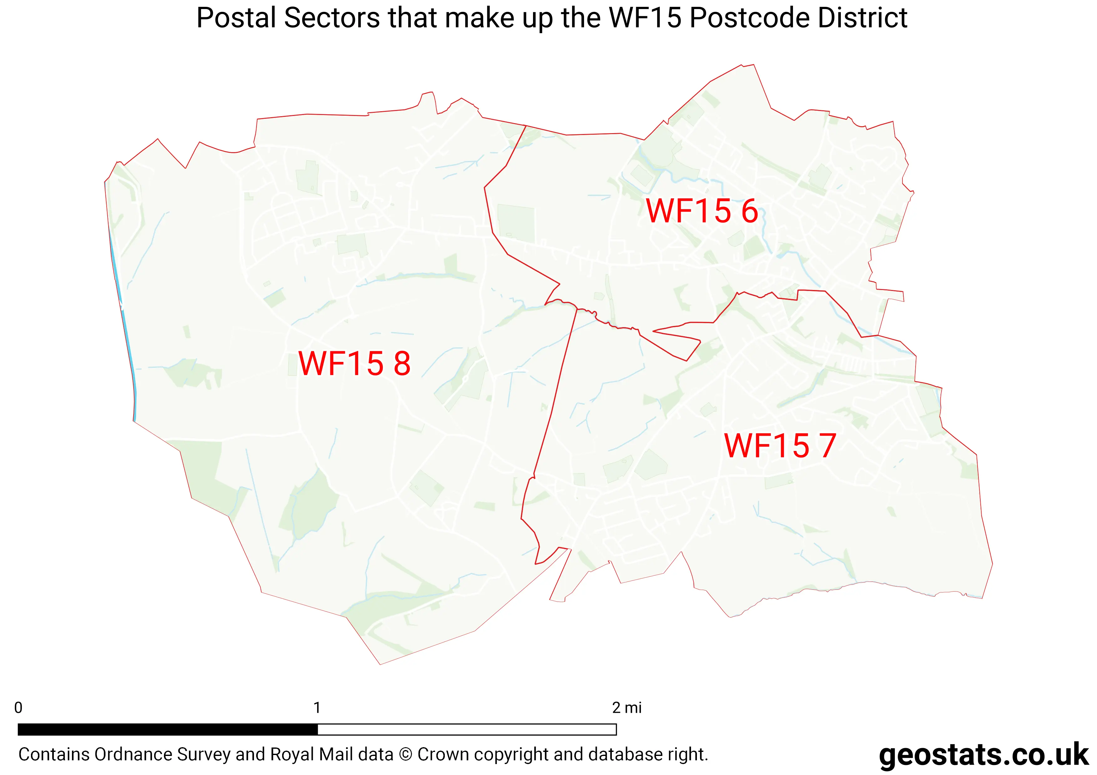 Map of the WF15  District