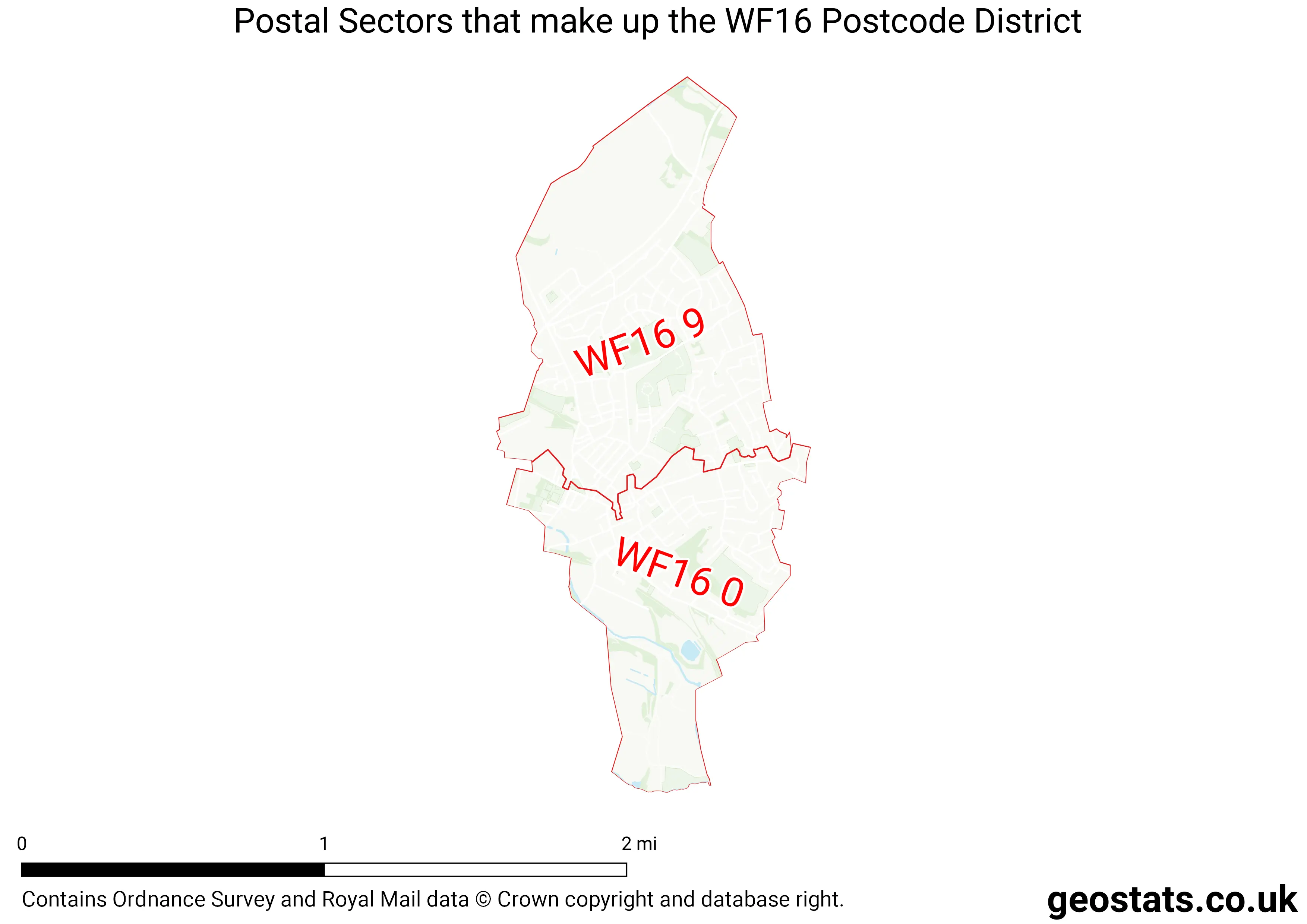 Map of the WF16  District