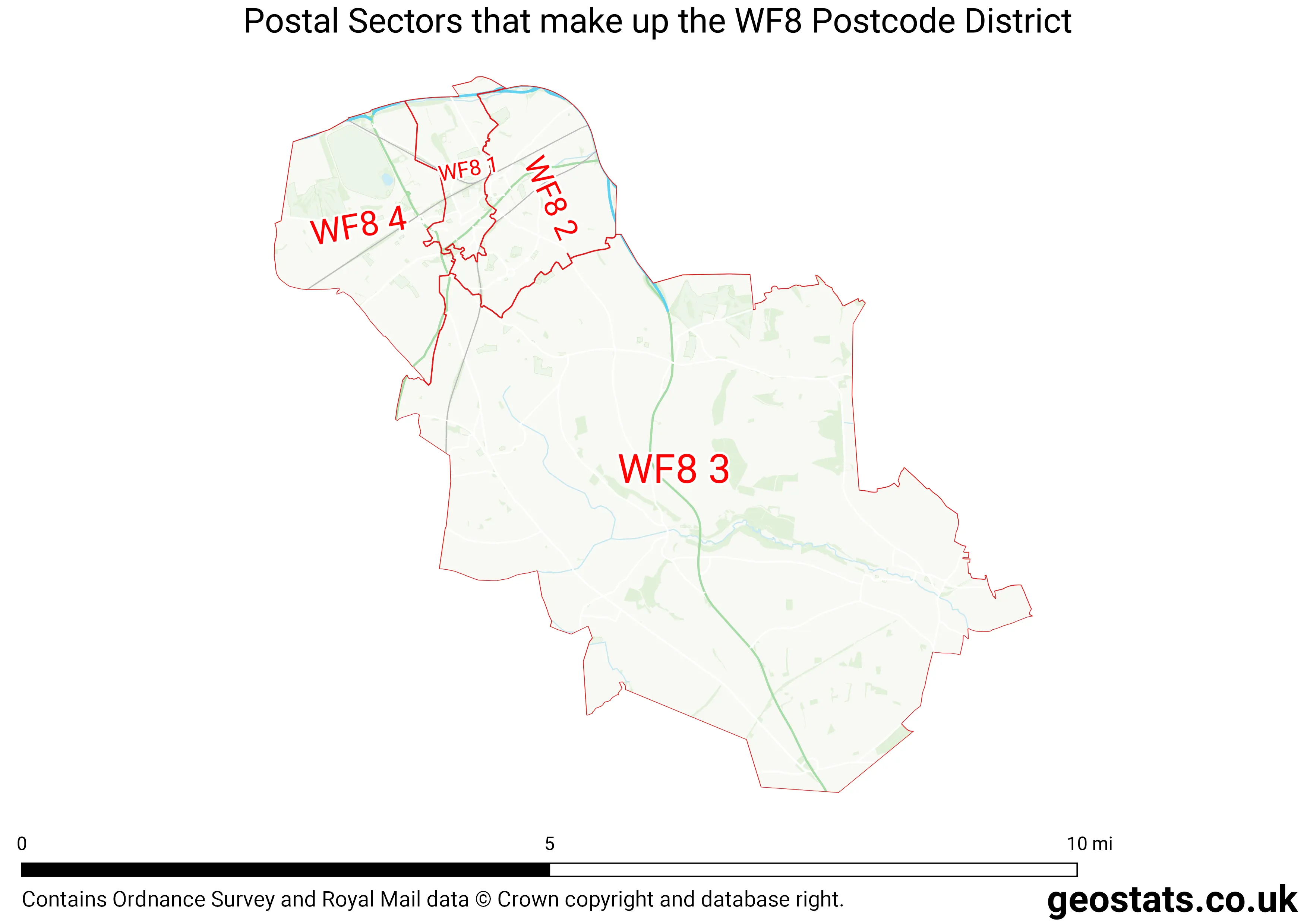 Map of the WF8  District