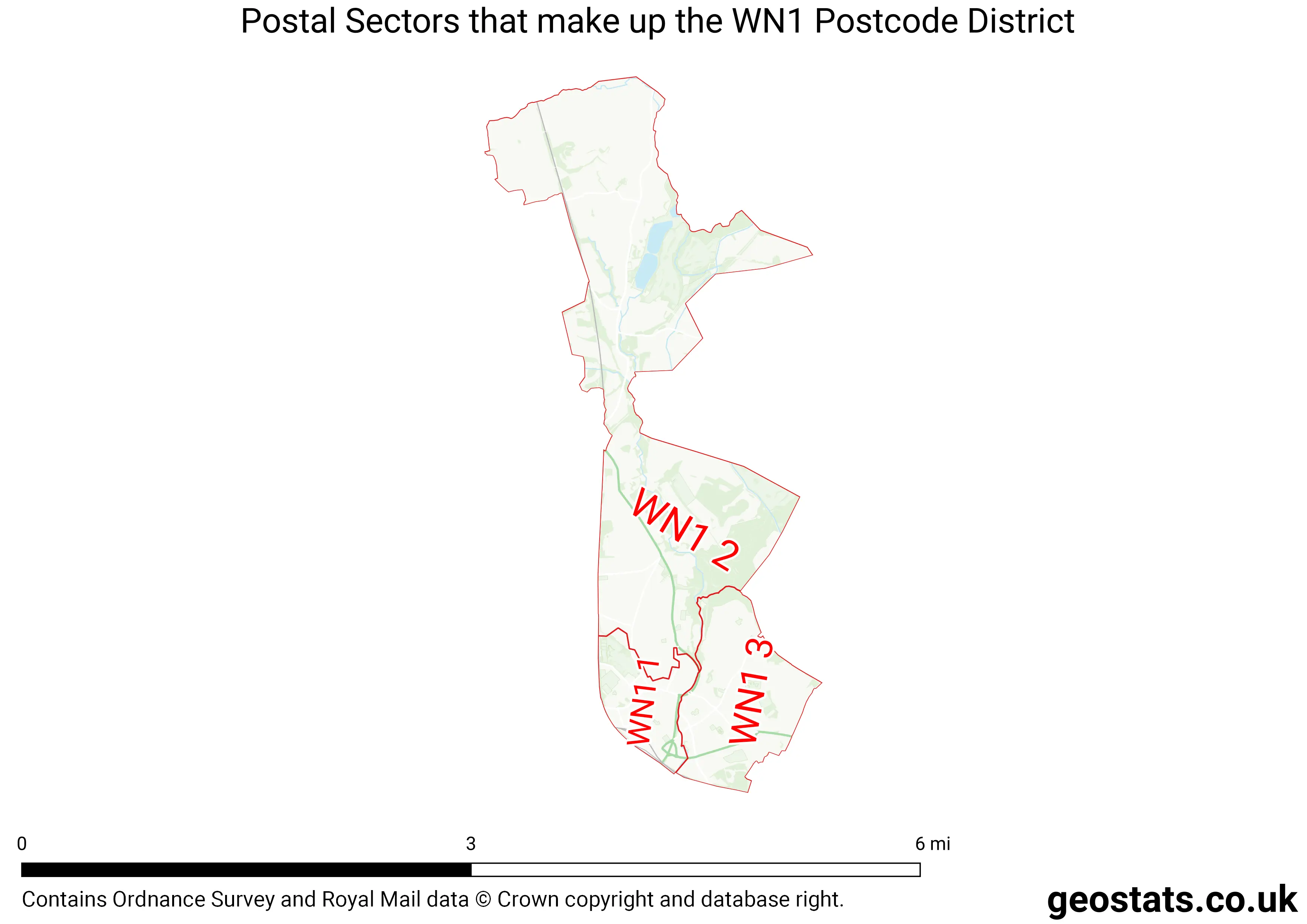 Map of the WN1  District