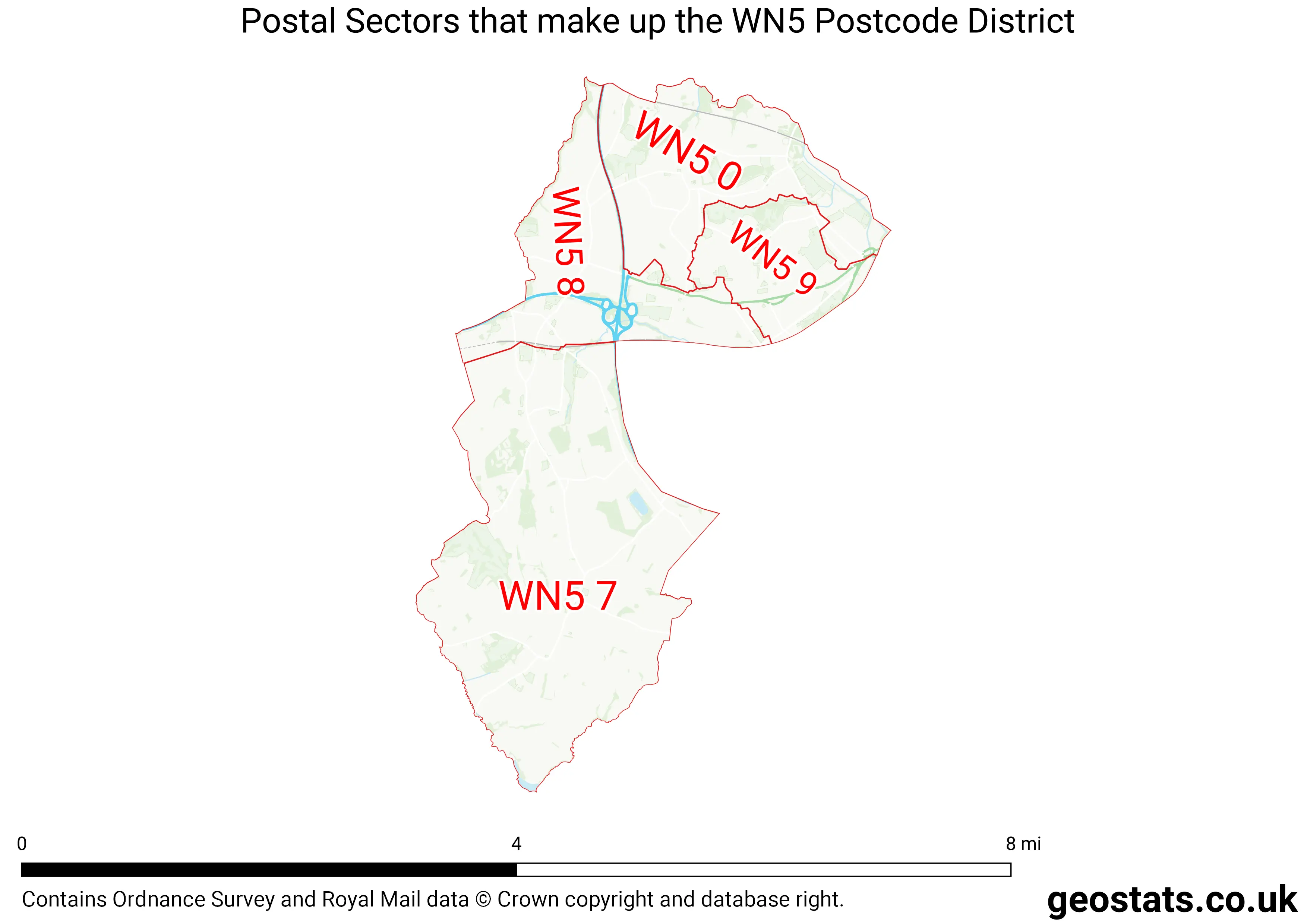 Map of the WN5  District