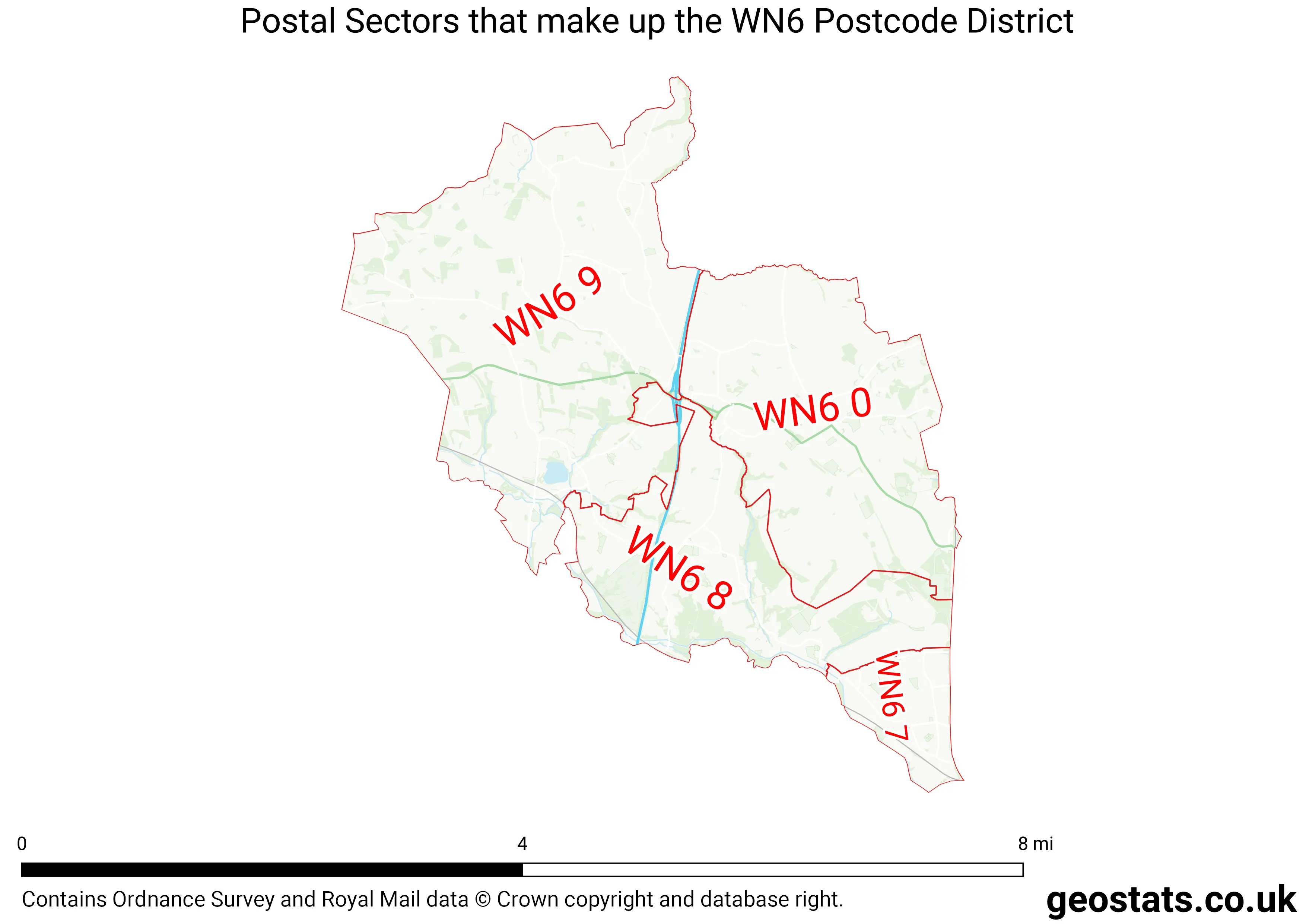 Map of the WN6  District