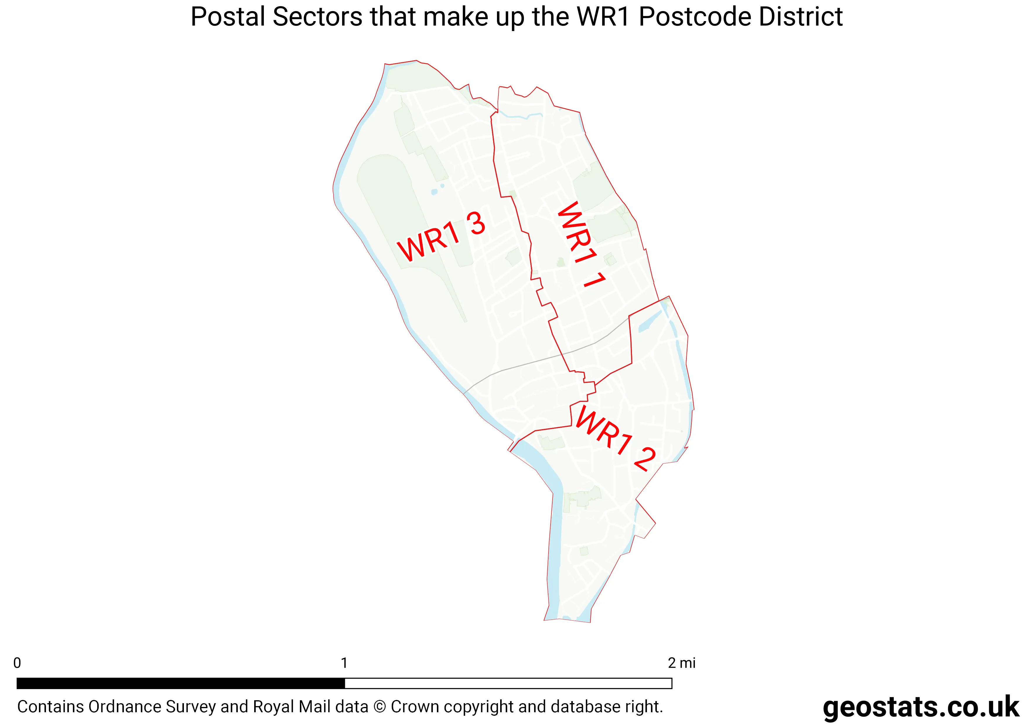 Map of the WR1  District