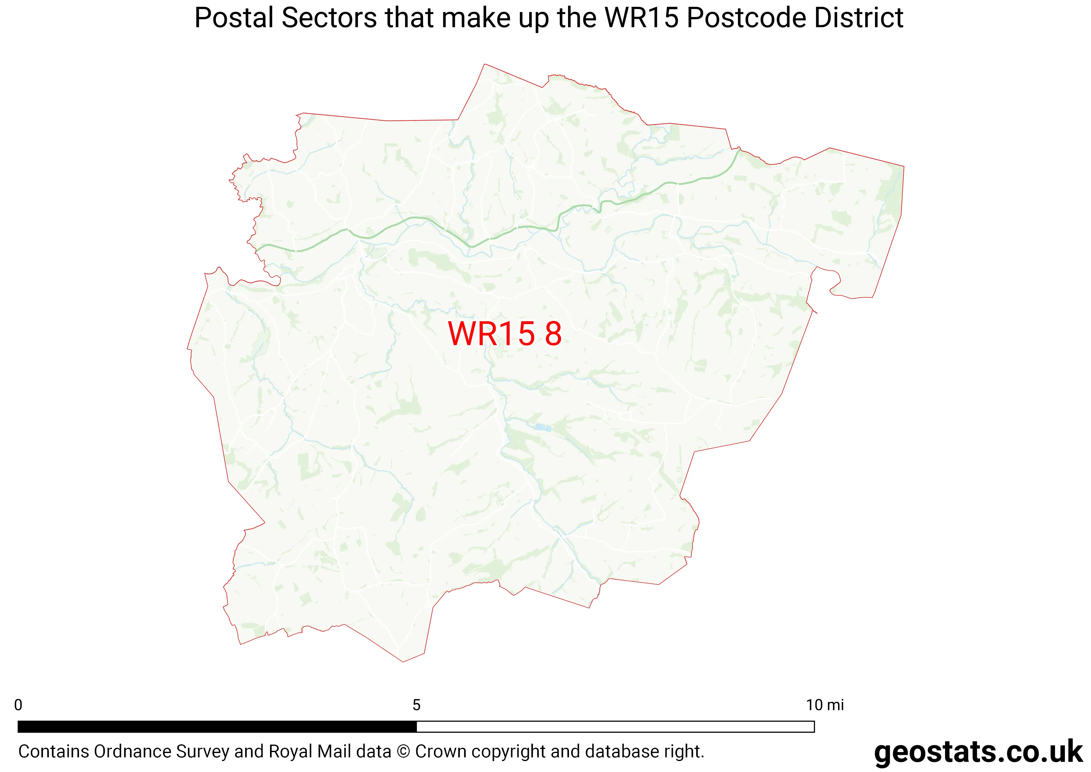 Map of the WR15  District