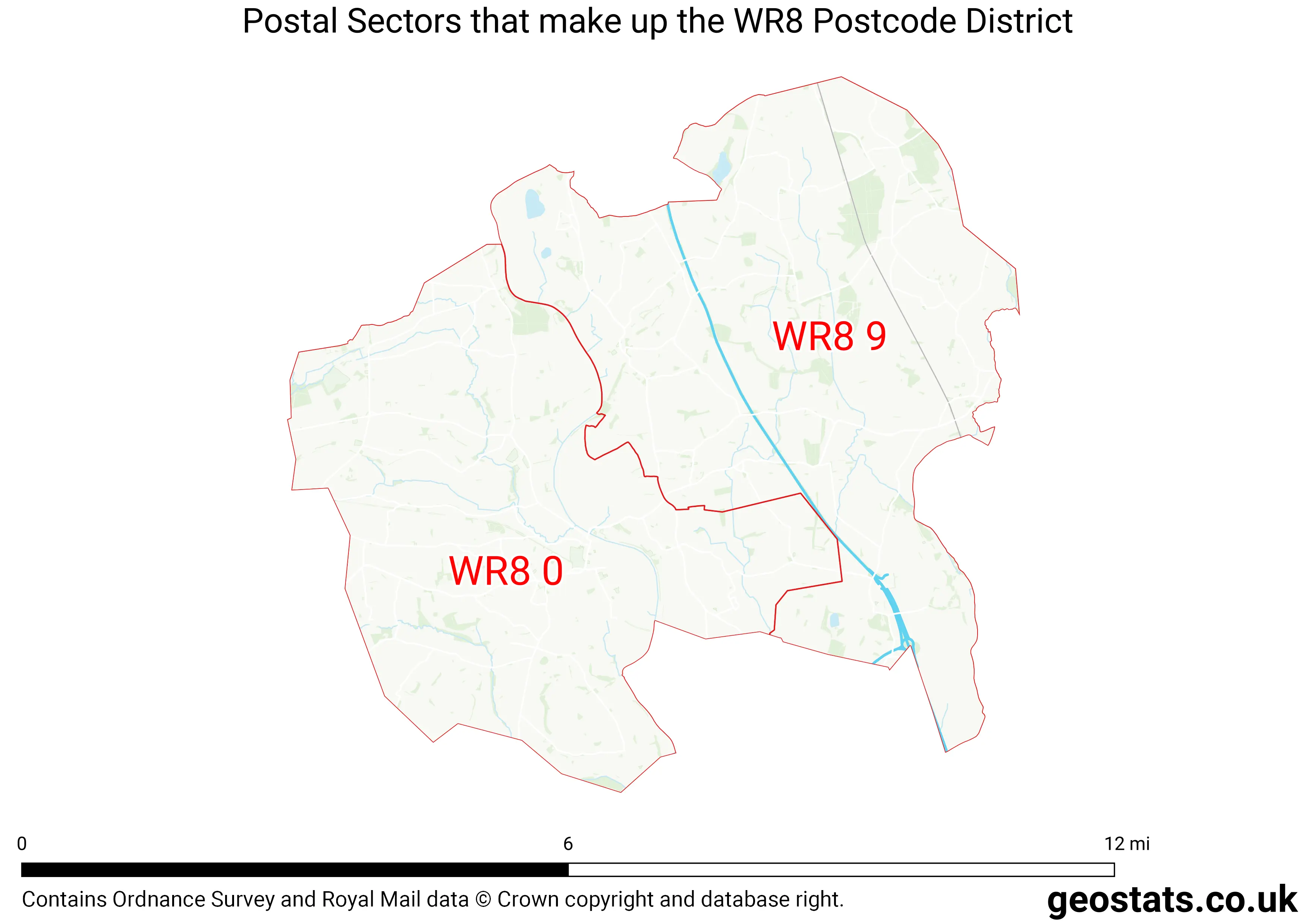 Map of the WR8  District
