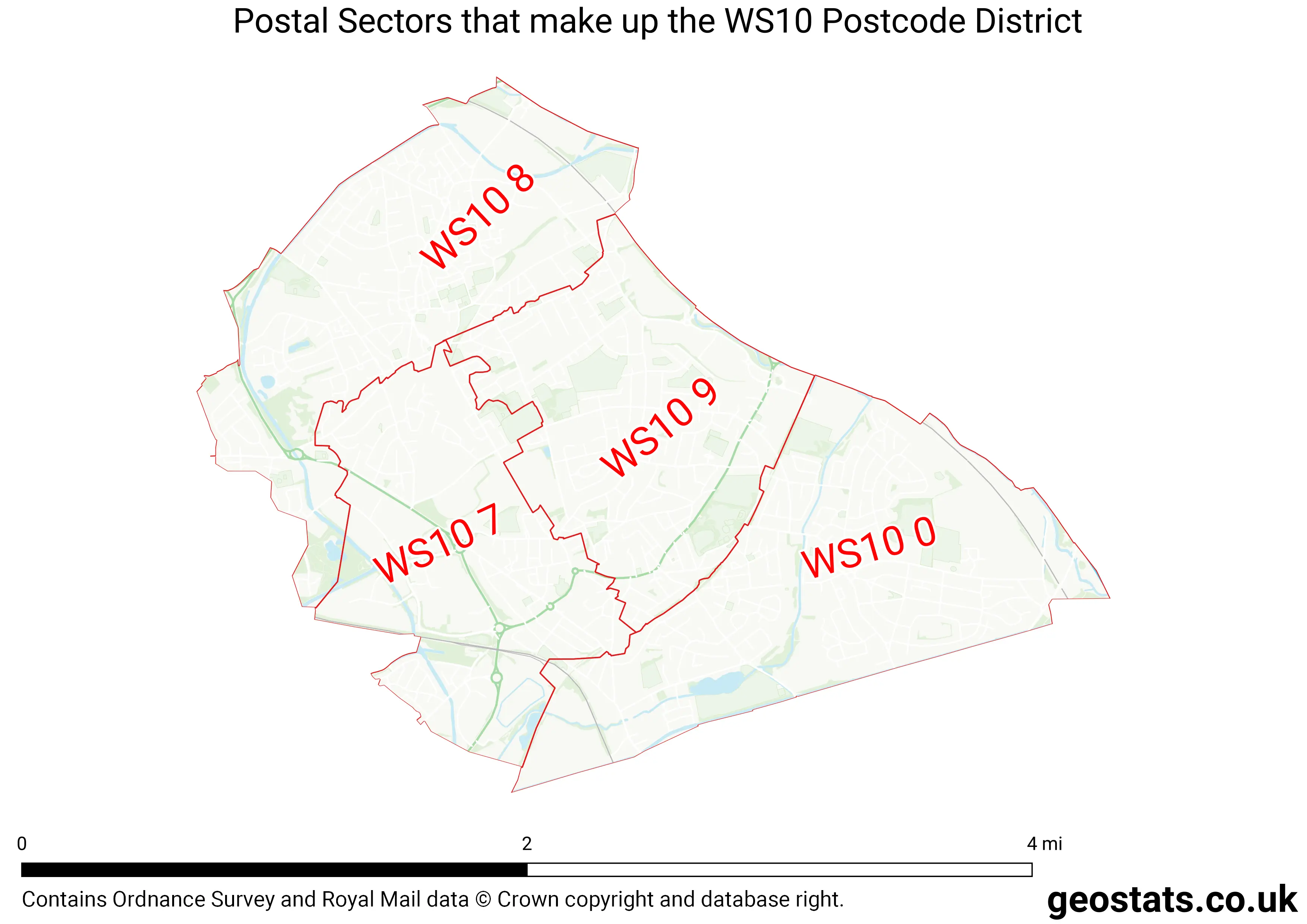 Map of the WS10  District