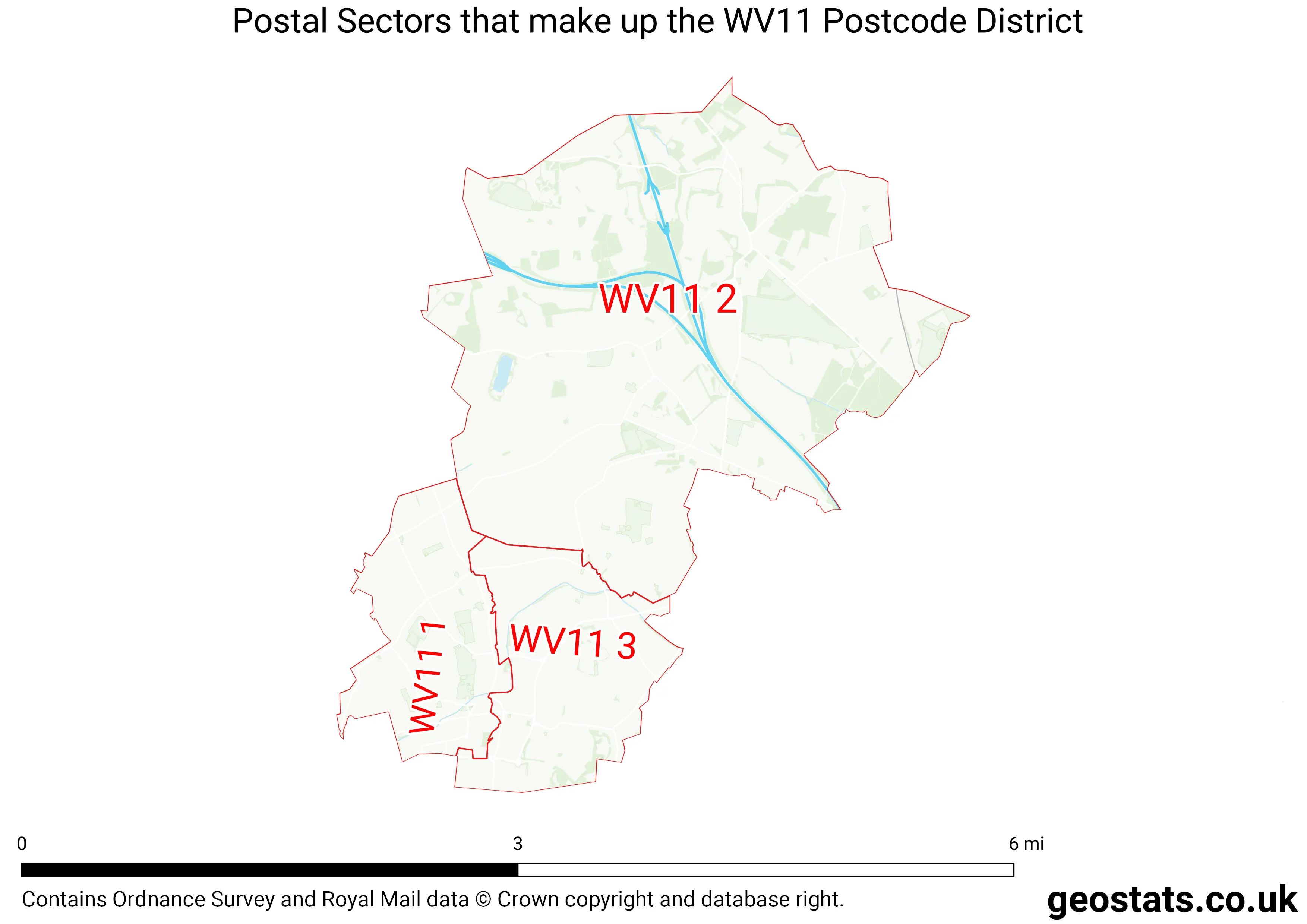 Map of the WV11  District
