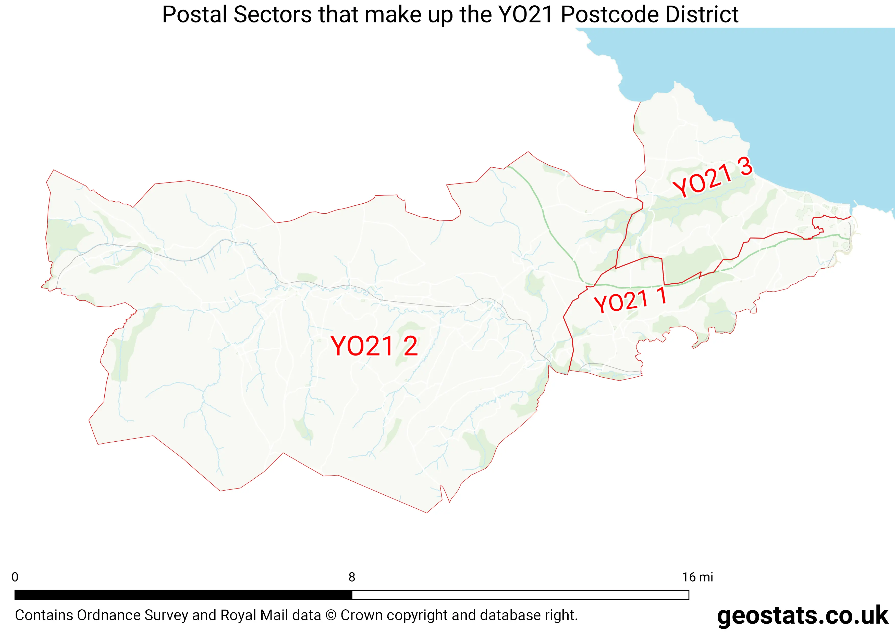 Map of the YO21  District