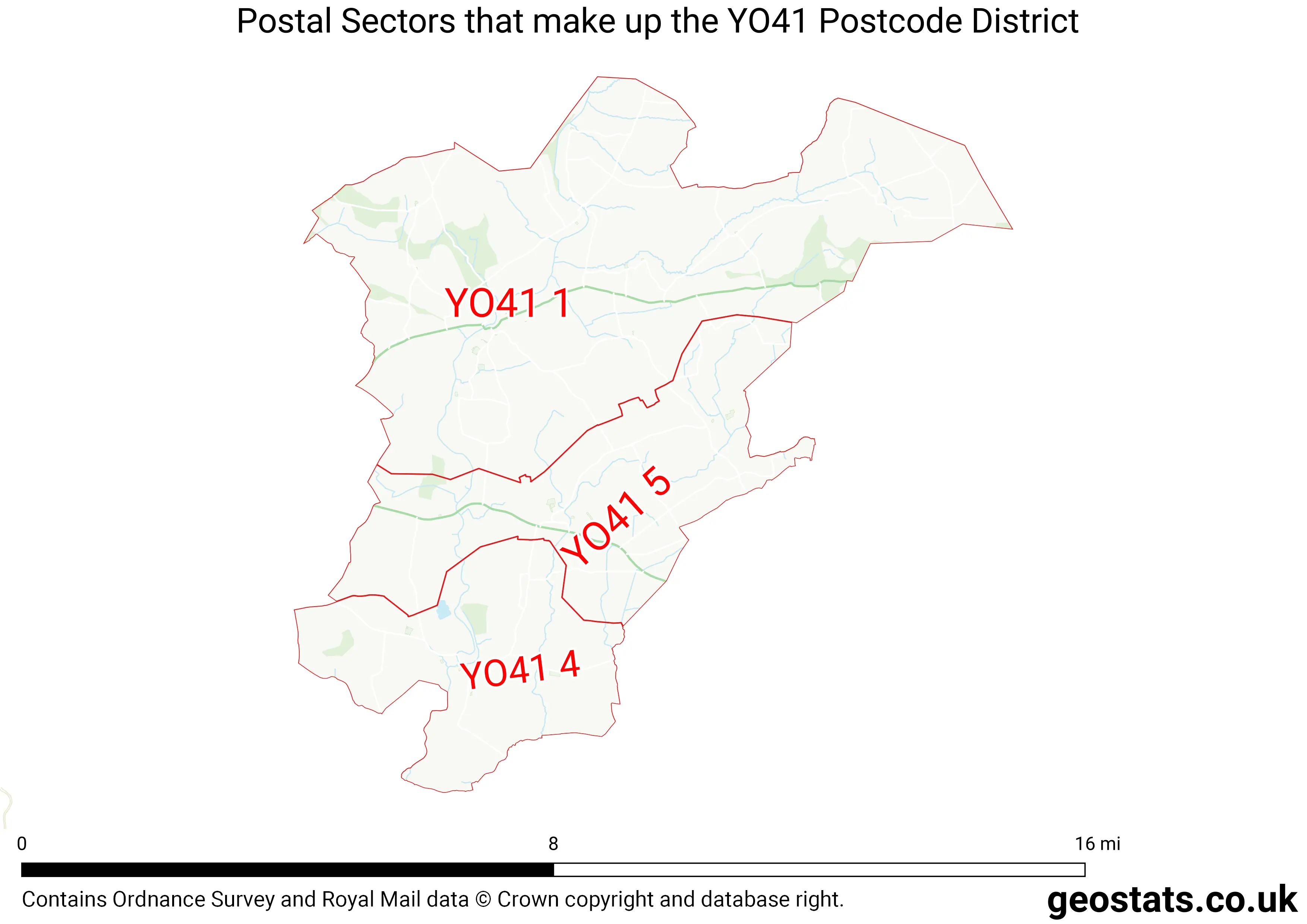 Map of the YO41  District