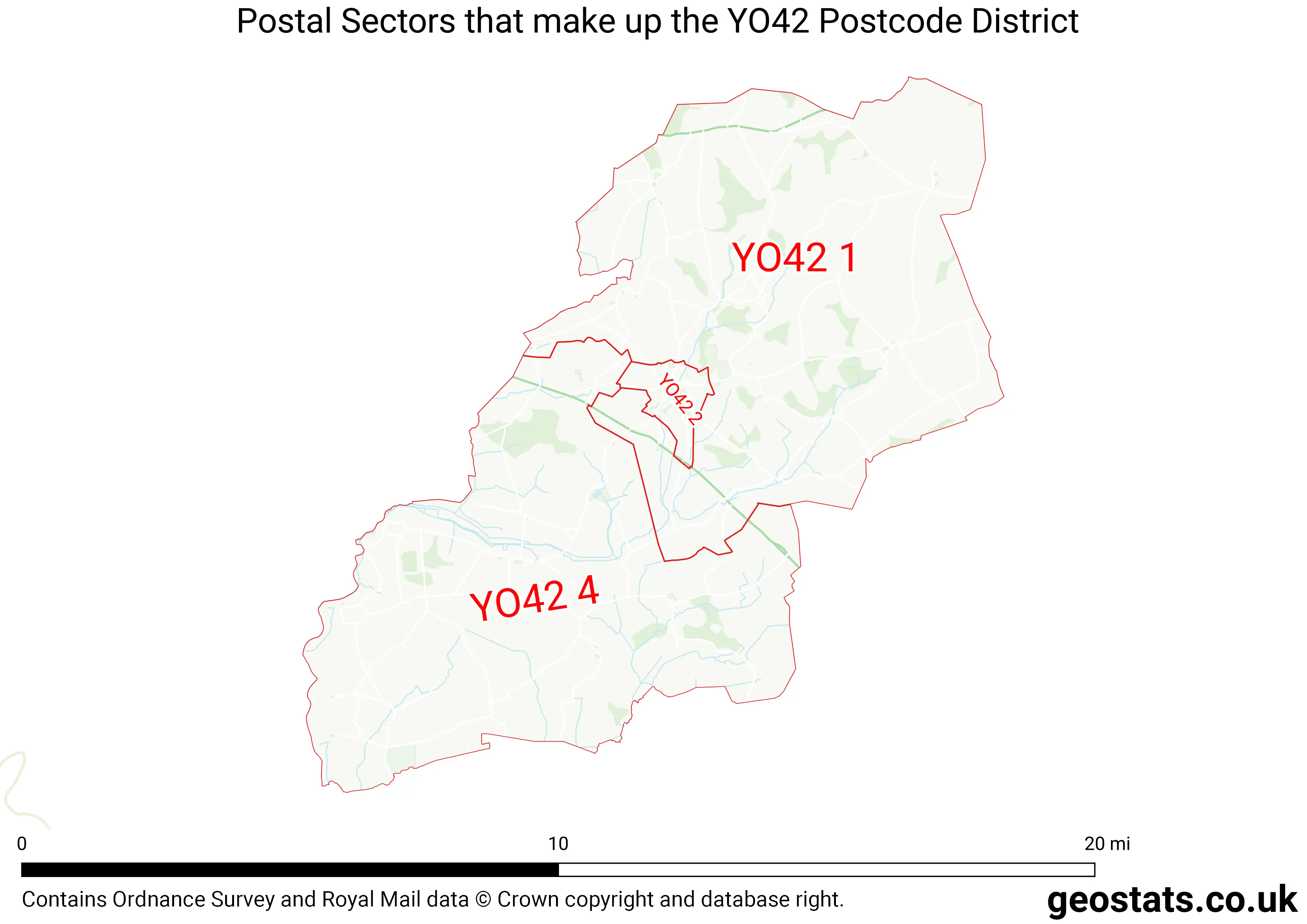 Map of the YO42  District